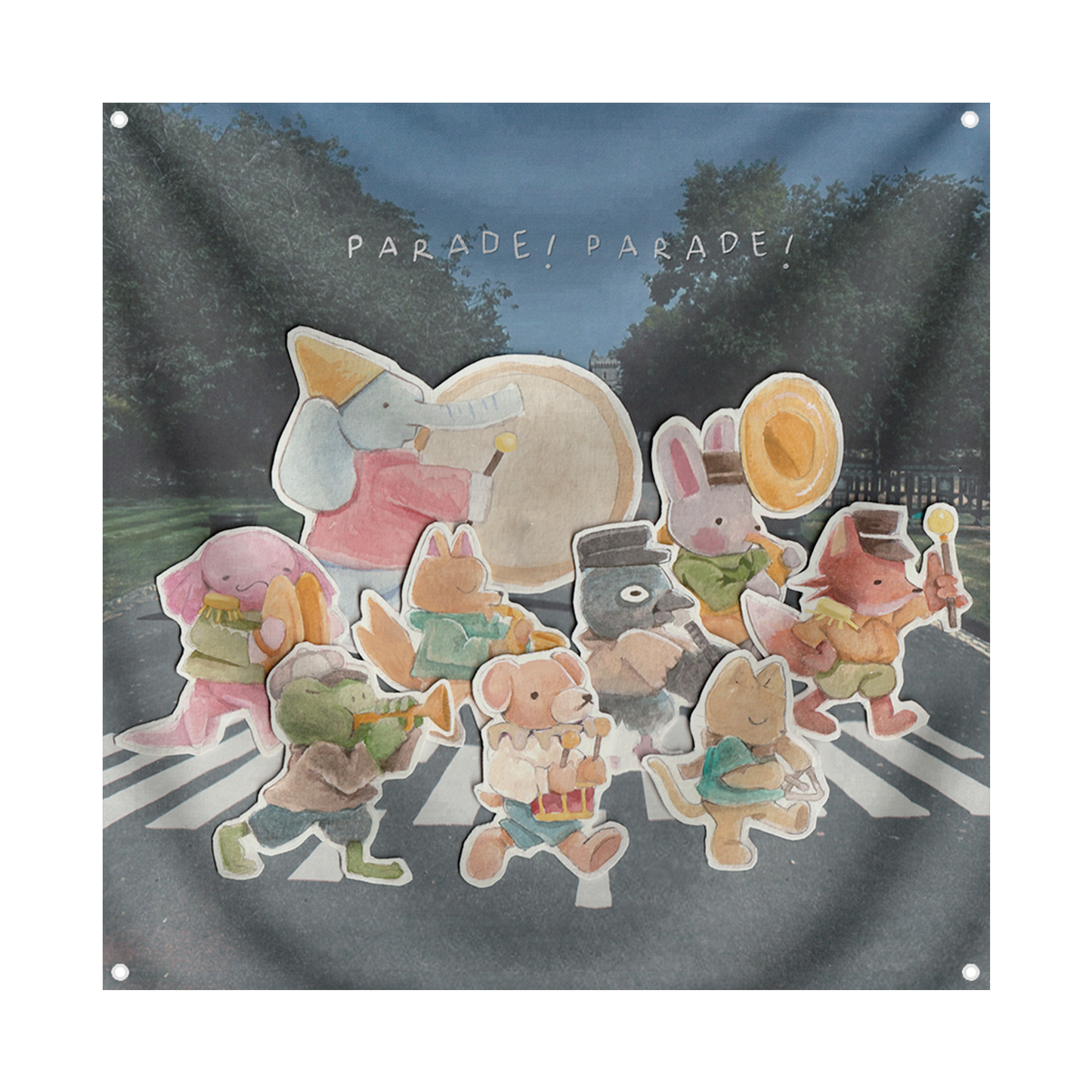 Parade Parade Album Art 4'x4' Wall Flag